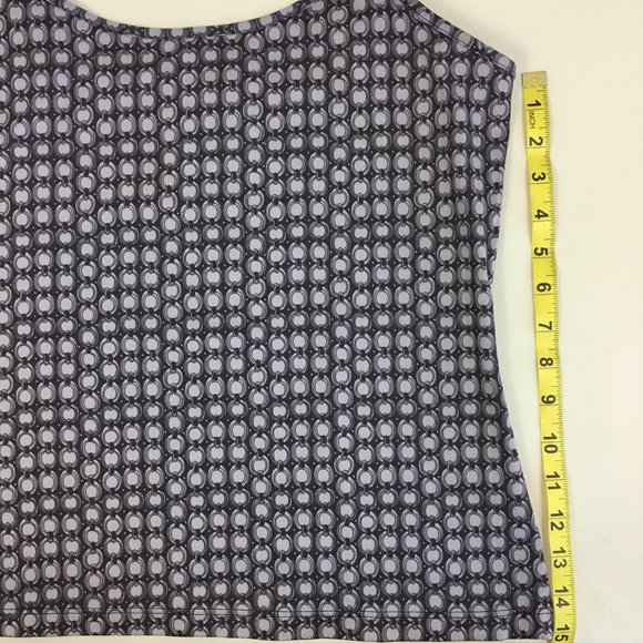 Apostrophe Camisole Top Chain Link Geometric Design Purple Lavender - Picture 8 of 9